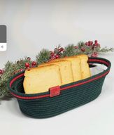 Handmade Woven Green Basket