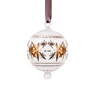 زينة كريسماس معلقة بنقوش النجوم البلاتينية