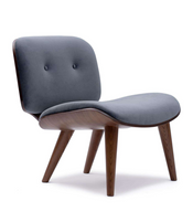 Florence Chair Oak Veneer With Cushioned Back & Seat