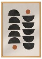 Black and Orange Boho Print