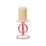 Frosted Coral Color Candle Holder