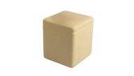 Vanilla Cube Fiberglass Side Table