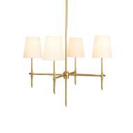 Maisy Chandelier - White & Gold - YL006