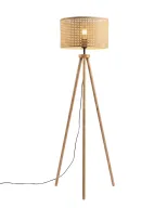 Sunlit Corner Rattan Floor Lamp