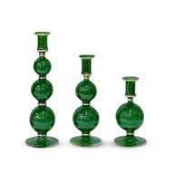 Green Candlesticks Holders