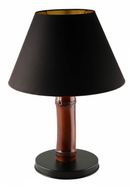 Asia Bamboo Table Lamp ~ Black Shade