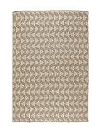 Beige Angle Wool Rug
