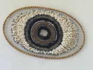 Mati Oval Handmade Wall Hanging in Black & White