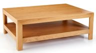 Levels Oak Coffee Table With Lower Shelf