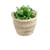 Weaved Basket Plant Pot