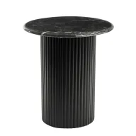 "Black Trail" Marble Top - Side Table