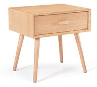 Salsa Night Table With 1 Drawer - Natural Oak & Beech Wood