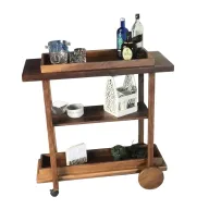 Walnut Serving Cart