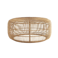 Enora Round Coffee Table - Premium Bamboo