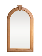 Bespoke Arched Wooden Mirror – Natural Beech Wood