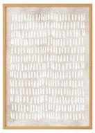 Beige Print with white strokes