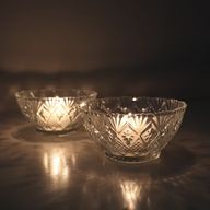 Glass Tea Light Candle Holder