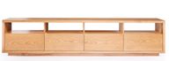 Large TV Unit With Upper Open Shelf & Drawers