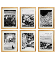 Darwisha Egypt in Monochrome (Set of 6)