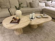 Voyage Coffee Table - Travertine Marble Set
