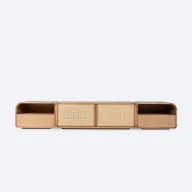 Elegant Cane TV Unit – Crafted from Beech and Oak Veneer