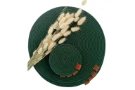 Handmade Woven Placemat & Coaster Set