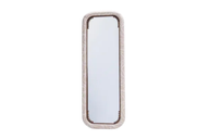 Dalila Mirror - Upholstered Beech Wood Frame with Turnery