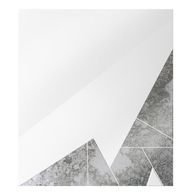 مرآة حائط مونت هندسية عصرية – تصميم فريد مع لمسات زجاجية كلاسيكية