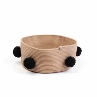 FluffNest Macrame Storage Basket-Beige