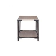 Ae-T29-2 Side Table - 2 Levels - Black Metal Legs