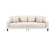 Alenny Three-Seater Couch With Sleek Black Legs