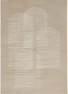 Arlo Archways Rug - Minimalist Elegance in Soft Beige