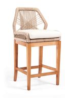Loom Handcrafted Jute Rope Barstool With Zan Wood Frame