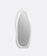 White Modern Wall Mirror - Bold Design