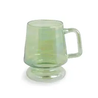 Relando- Hand Blown Glass Mug Green