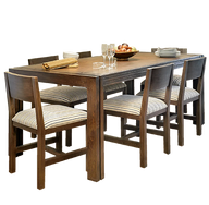 Enriche Dining Table - Handcrafted Engravings with Chairs