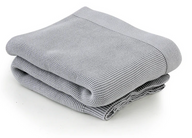 Grey Cotton Knit Throw Blanket 