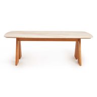 Edge Dining Table With Marble Top
