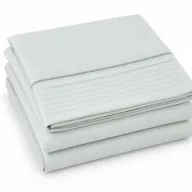 Plisse King Sheet - Grey