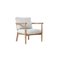 Haven Lounge Chair With Oak Wood Frame & Upholstered Body