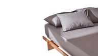 Grey Fitted Sheet - Percale