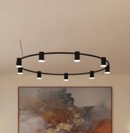 Circular Track light with spots