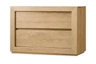Santiago 2 Drawer Wood Nightstand