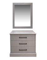 Oak Dresser With Mirror With 3 Drawers