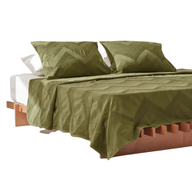 طقم غطاء سرير زيتوني