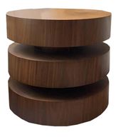 Layers Side Table - Natural Texture - Round Top