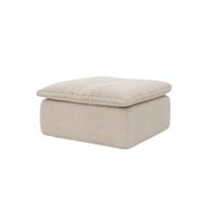 Sink-In Footstool - Polyester Upholstery