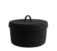 Black Organizer Basket with lid