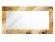 Border Rectangular Gold-Toned Antique Mirror