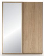 MDF Sliding Doors Wardrobe With One Full-Length Mirror and HPL Finish - 200 cm
